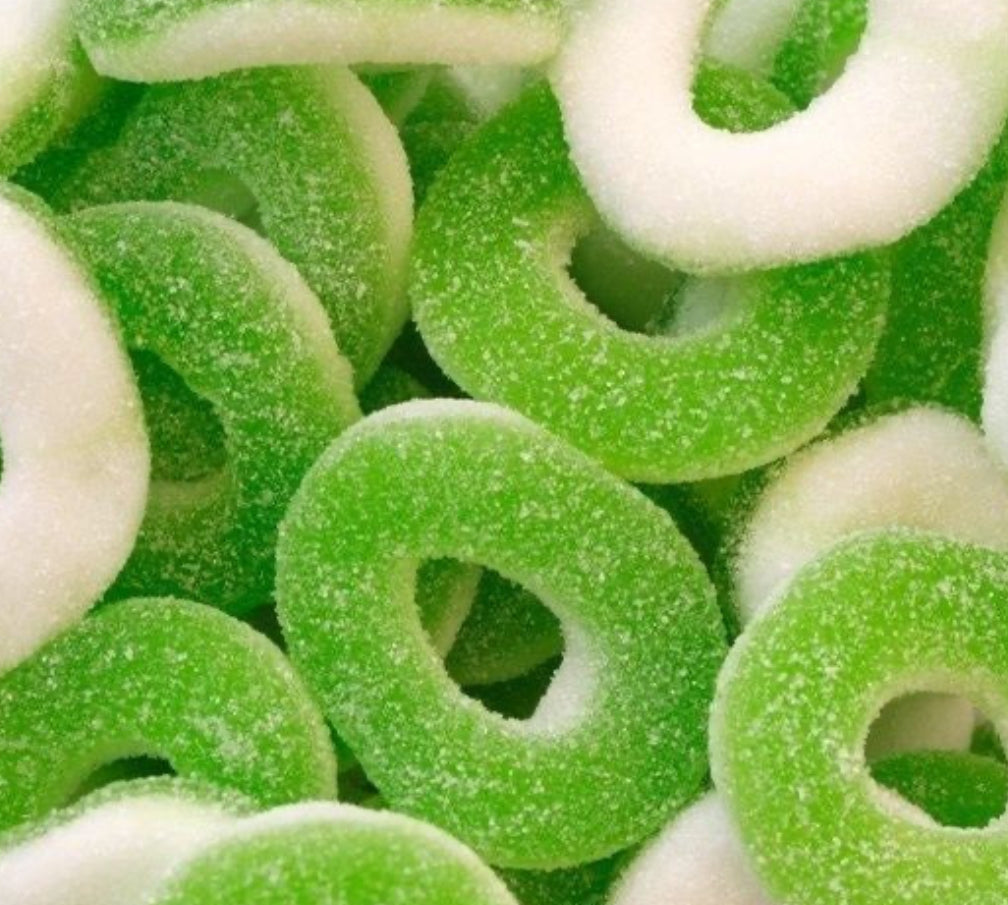 Sour apple rings