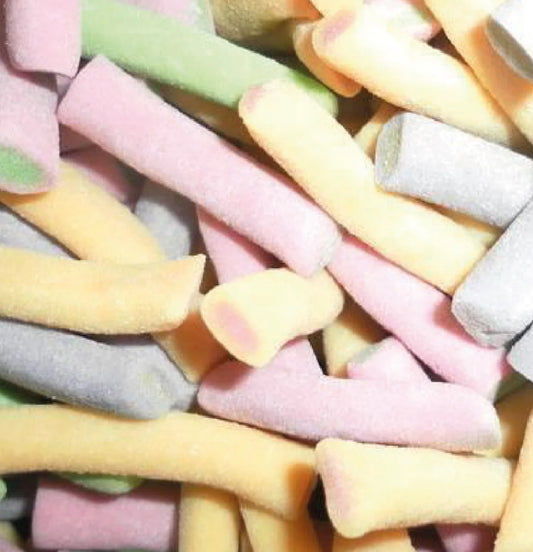 Rhubarb and custard tubes