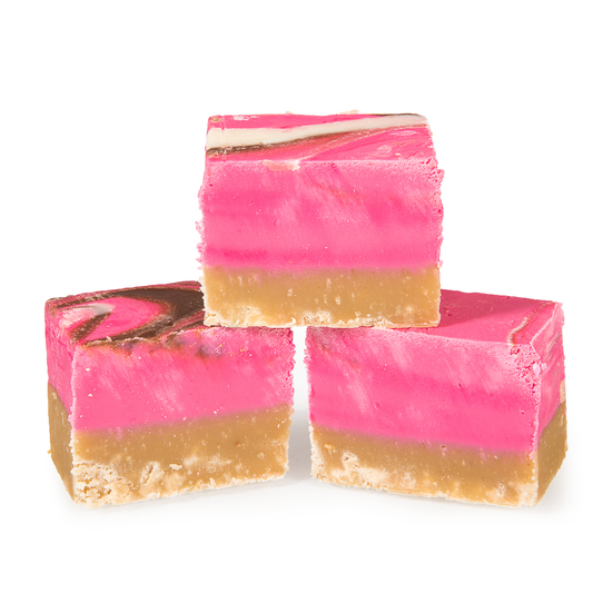 Strawberry cheesecake fudge